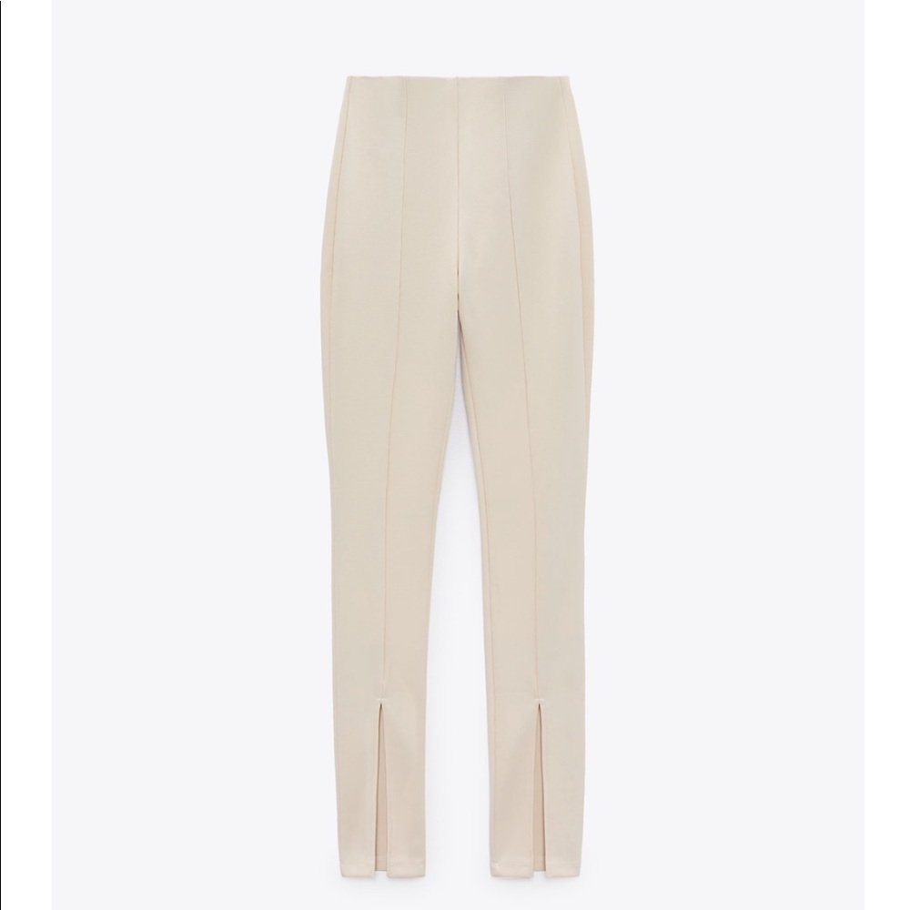 Zara Slit Ribbed Leggings